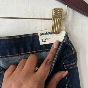 Old Navy Women's Straight Leg Jeans - Indigo